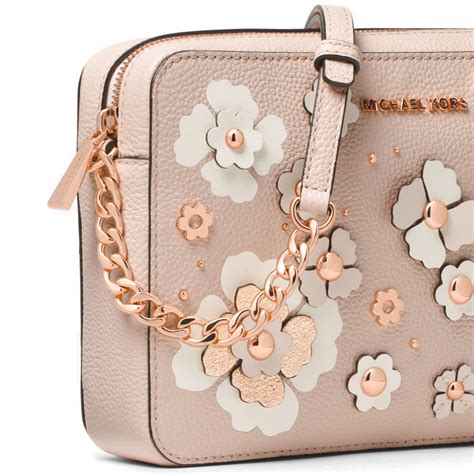 michael kors pink purse with flowers|Michael Kors pink clutch.